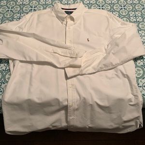 Polo Longsleeve Classic White shirt XXL